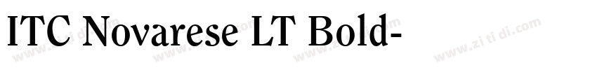 ITC Novarese LT Bold字体转换